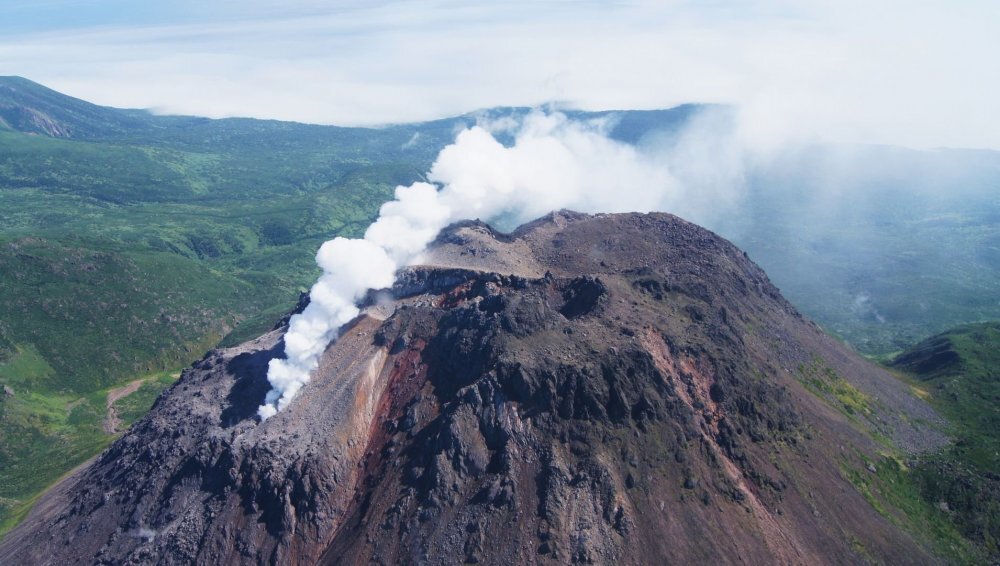 Вулкан Барановского Итуруп 