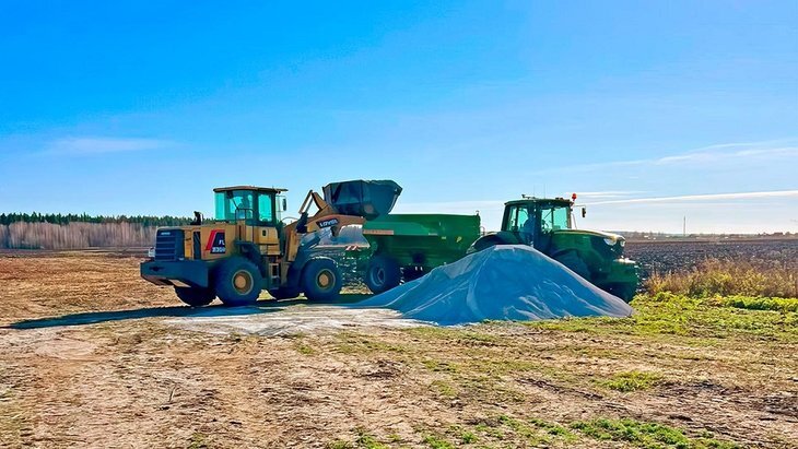    Богатый урожай картофеля начинается с известкования