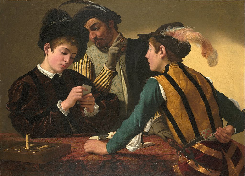 Караваджо. Шулеры. 1594 https://ru.wikipedia.org