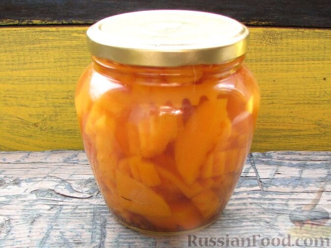 тыква, гвоздика, корица, перец душистый, уксус, вода, сахар, соль