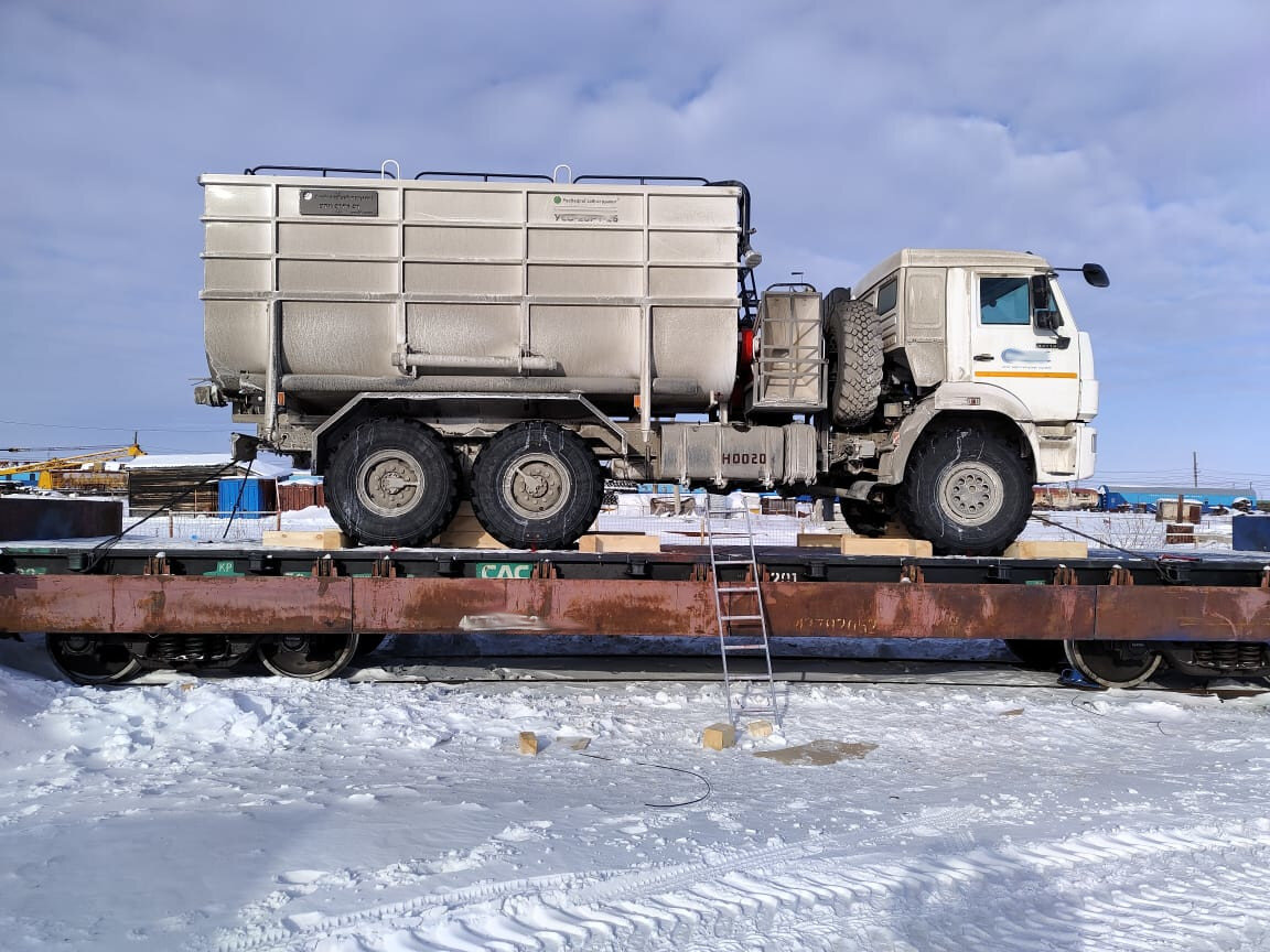 перевозка спецтехники на линию Обская- Карская 