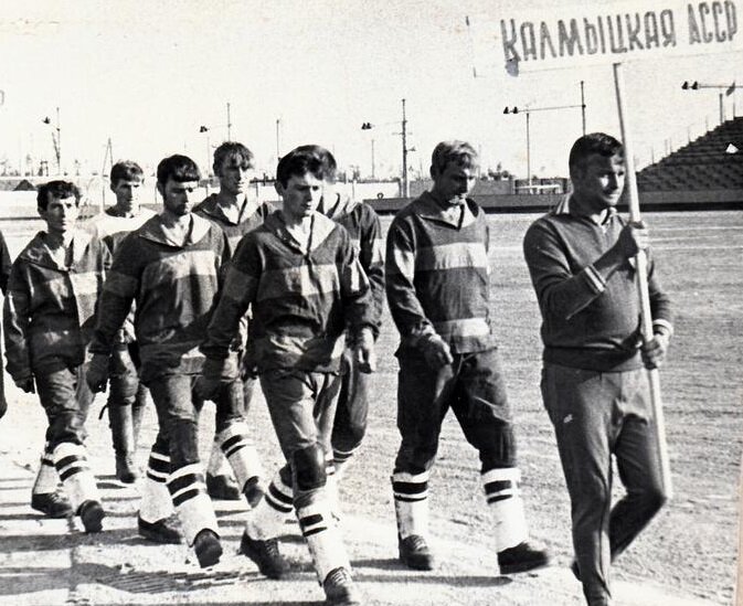 Спартакиада народов СССР г.Омск 1970 г. Последний слева Николай Панасенко