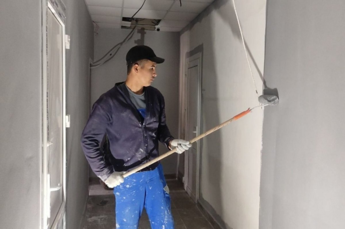    Капремонт больницы в подшефном Кубани Геническе идет с опережением графика