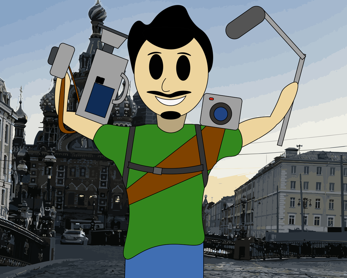 Такого (или примерно такого) дяденьку, ведущего съемку, скажем, на день города, можно было встретить в толпе еще лет 15 назад