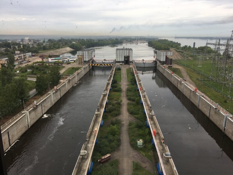 Нижне-Камский шлюз / Фото: Федеральное агенство морского и речного транспорта  📷

