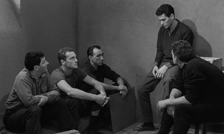 Про 5 мужчин. Тюрьма Френсо 1960 Франция.