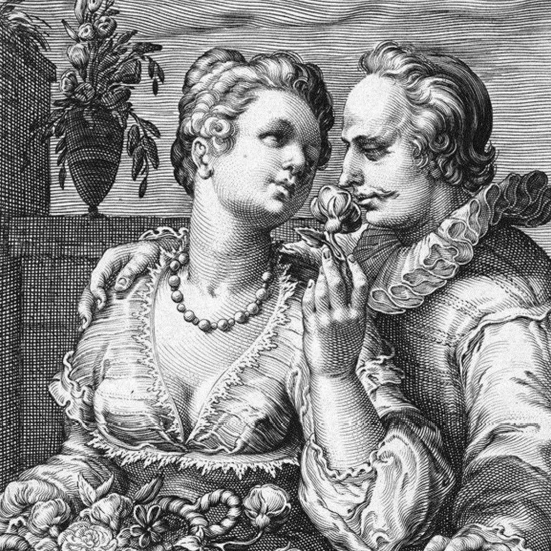 Ян Петерсон Санредам. «Обоняние».1595 г. (Фрагмент)