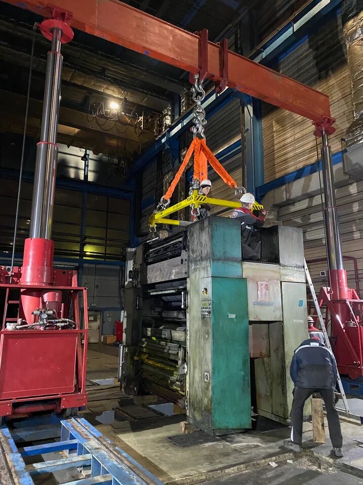 Такелаж полиграфического оборудования и типографических линий в Тольятти