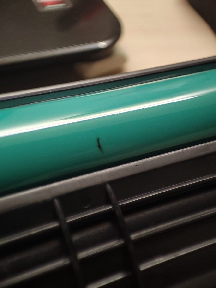 Пробитый картридж.