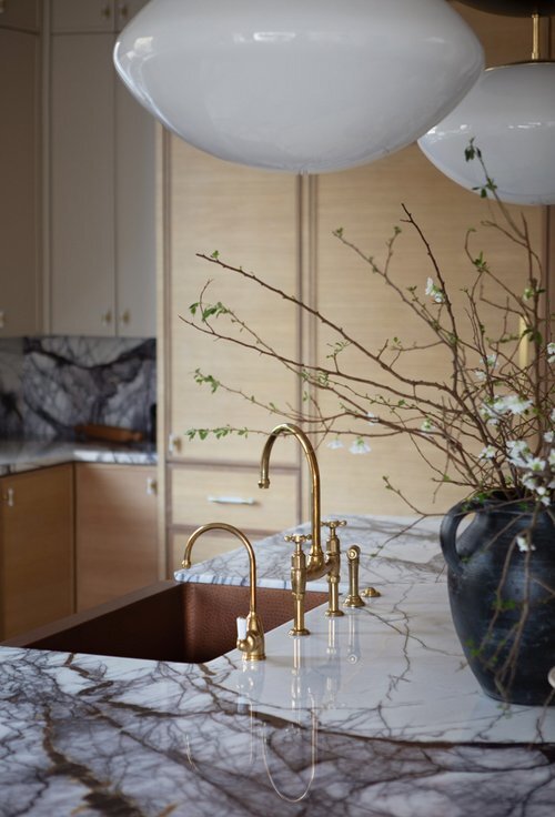 Вырез под мойку на острове 