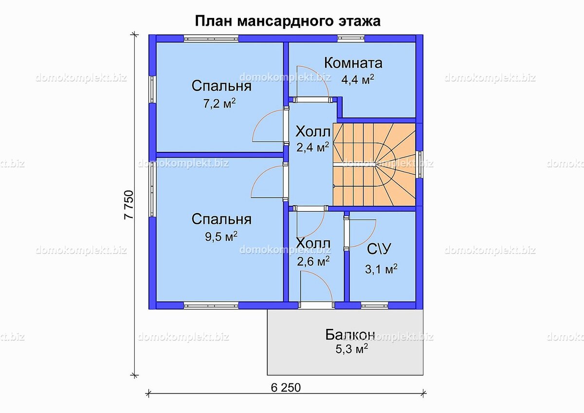 Дом площадью 105 