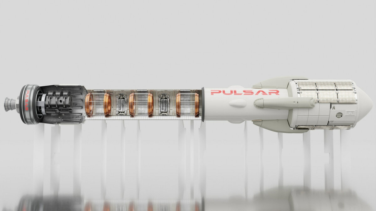 Ракета Pulsar Fusion с двигателем DFD, источник: https://pulsarfusion.com/products-development/fusion-propulsion/