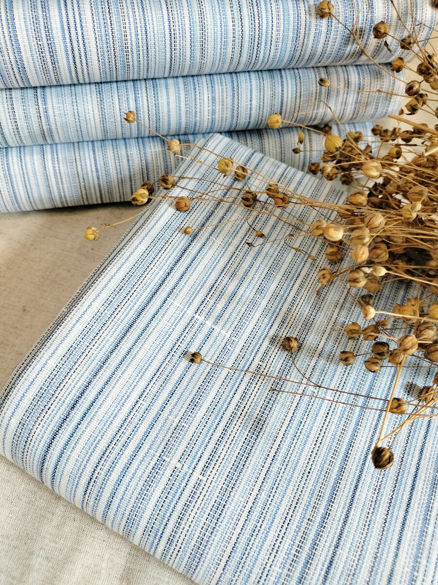 Моё полульняное постельное белье для любителей скандинавского стиля.