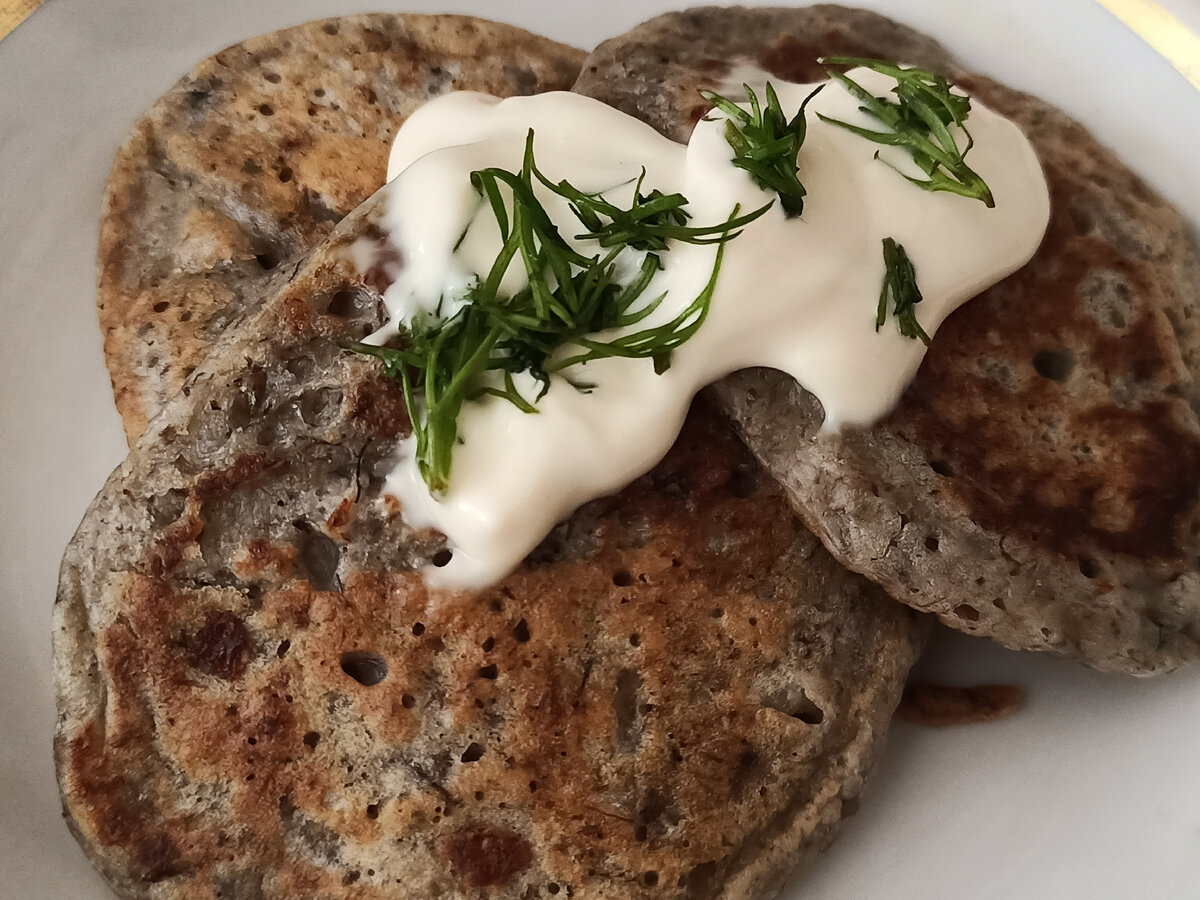 Оладьи грибные