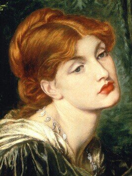Алекса Уайлдинг, - одна из самых любимых моделей художника-прерафаэлита Данте Габриэля Россетти