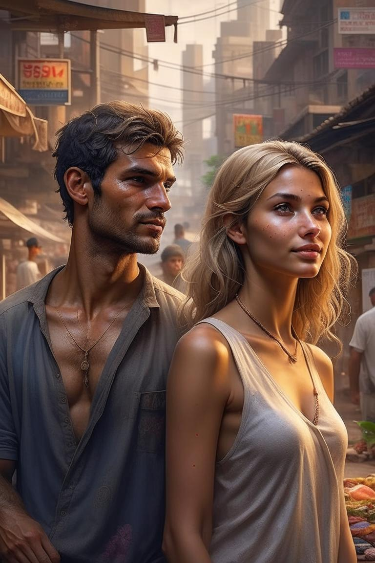 По версии нейросети Kandinsky 2.2 это Амир и Мария :) 