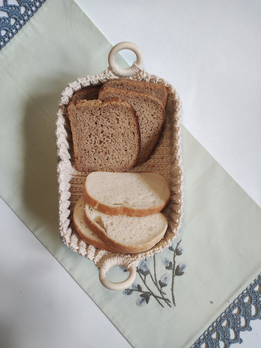 Как сплести небольшую овальную корзинку для хлеба из бумажной лозы