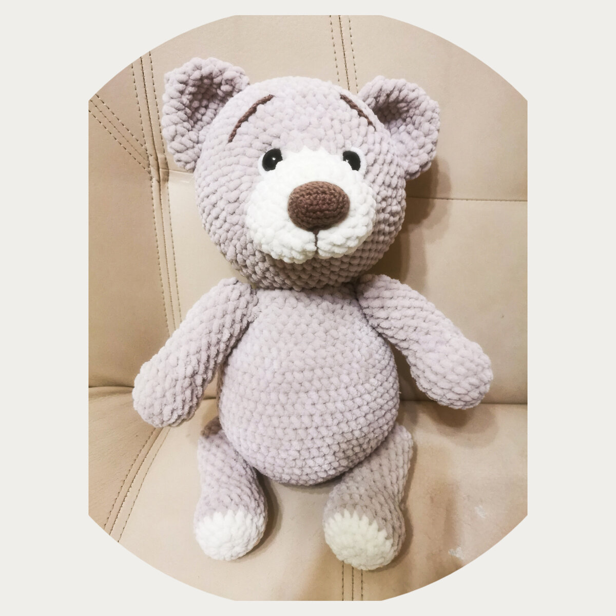 Вот такой получился медвежонок