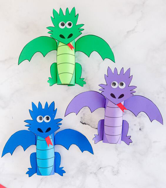 Детская новогодняя поделка дракон: 40 идей