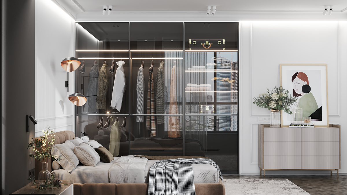 Алюминиевая система профилей Komandor “Сапфир” в декоре “Графит”