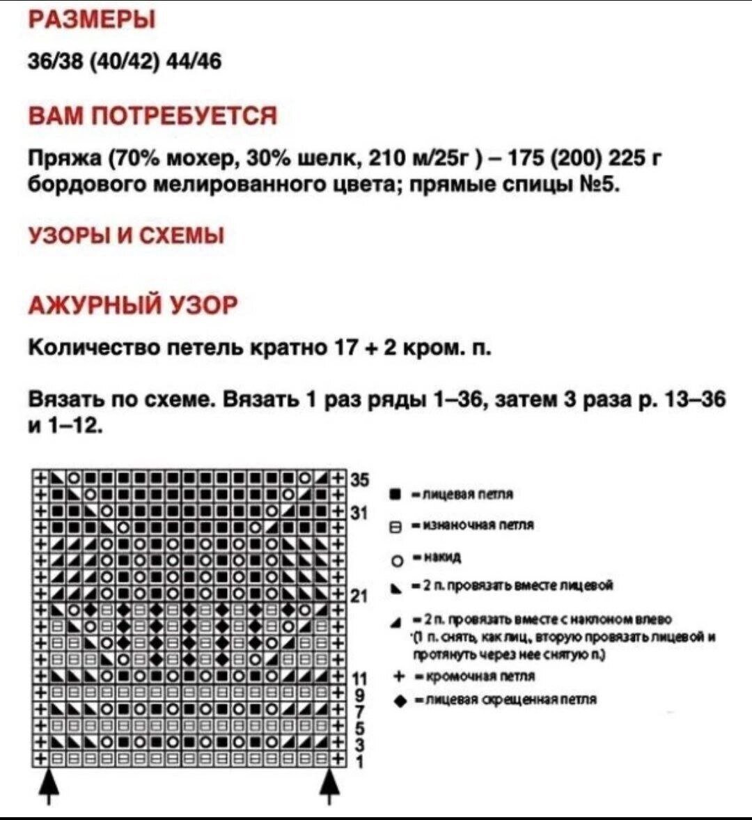 Паутинка пуловер ландыши описание и схема