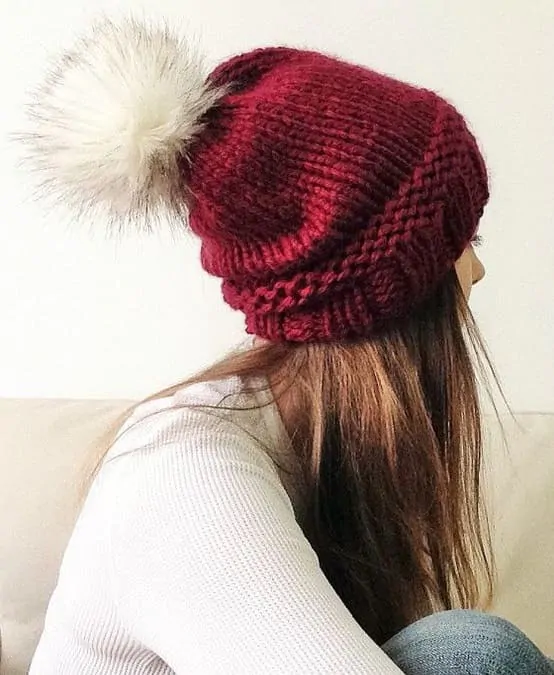 СВЯЗАТЬ ШАПКУ С ШИРОКОЙ КОСОЙ И МЕХОВЫМ ПОМПОНОМ!ЧАСТЬ №2 | Winter hats, Make it yourself, Hats