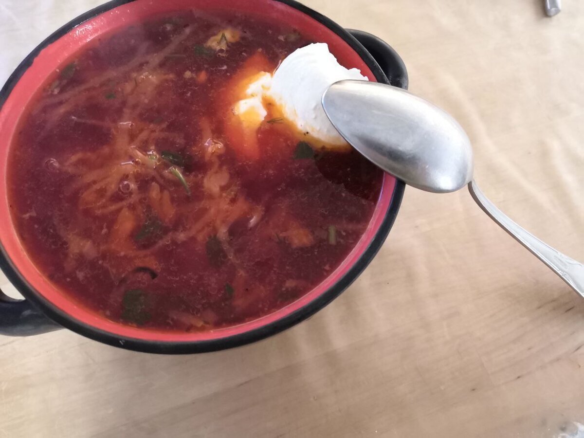 Борщ из перепелов