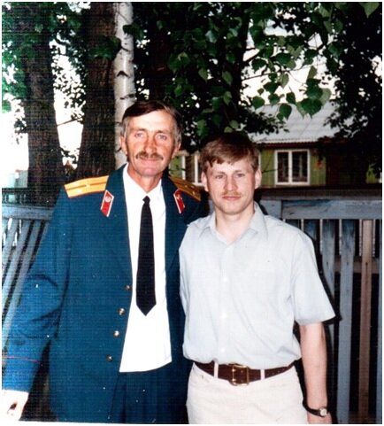 Виктор Николаевич Устинов со своим учеником - Рессле Александром