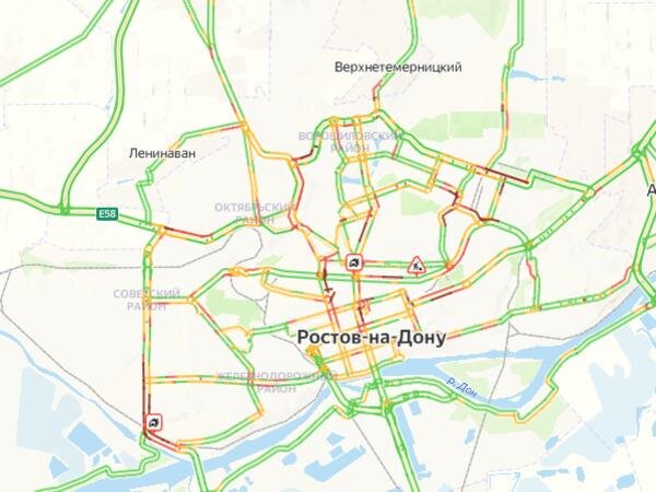 Пробки-Онлайн в Ростове-на-Дону