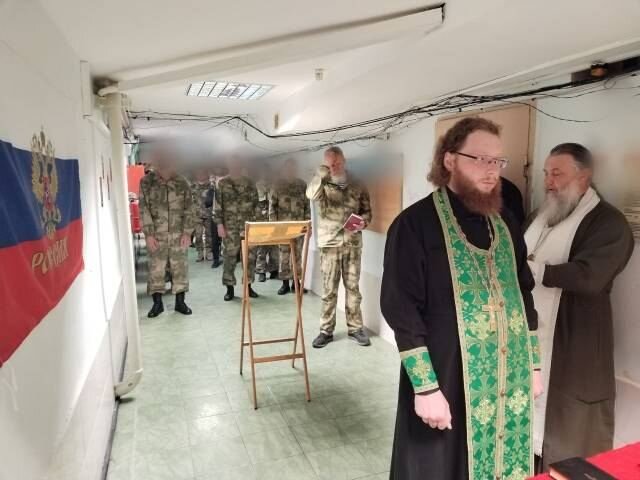    Виктор Сторожев на СВО. Фото: Пензенская епархия РПЦ