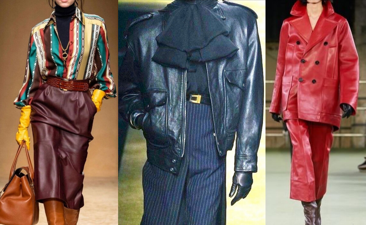 На модных показах этого сезона было намного больше кожи, чем в прошлом. 