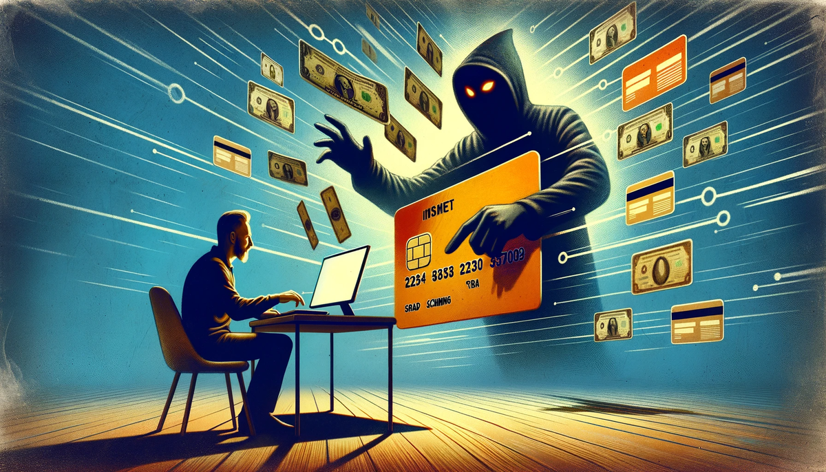 skimming is a trick used by fraudsters to steal financial data from bank cards