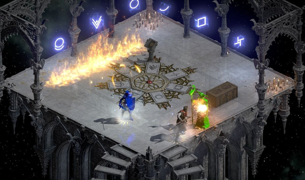 Славная традиция искать свой "труп" после каждой гибели была уже в Diablo 2