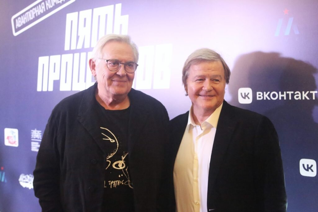    Юрий Стоянов и продюсер фильма Андрей Сигле Данила Земтин