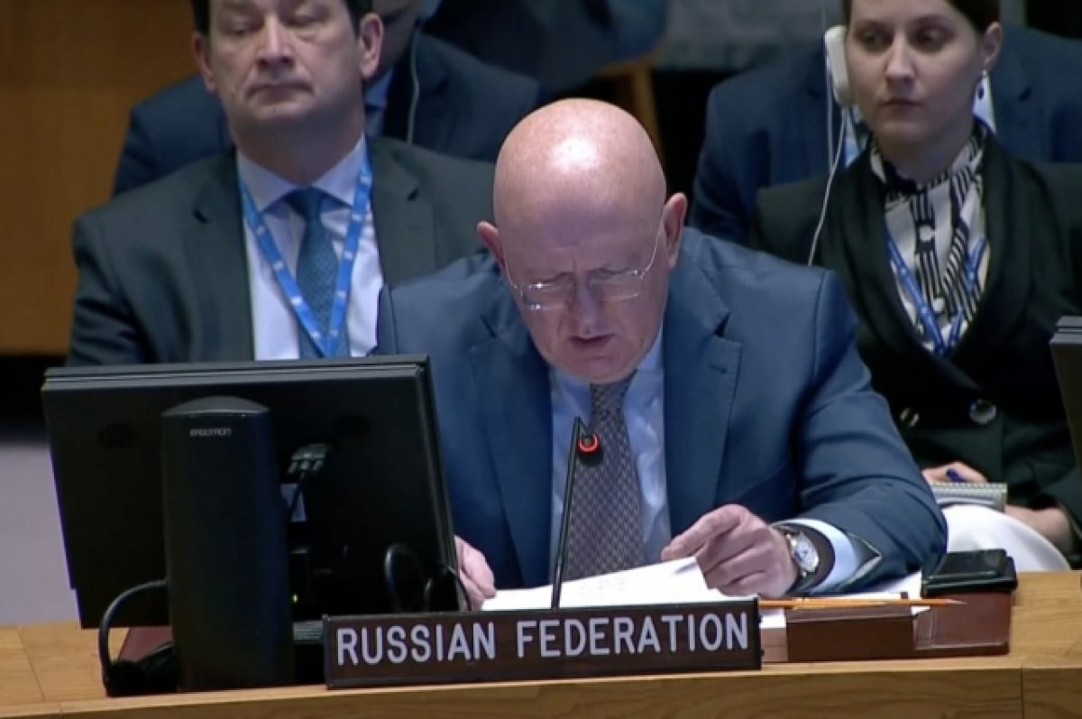    Небензя: проект резолюции США стал лицензией Израилю на наземную операцию