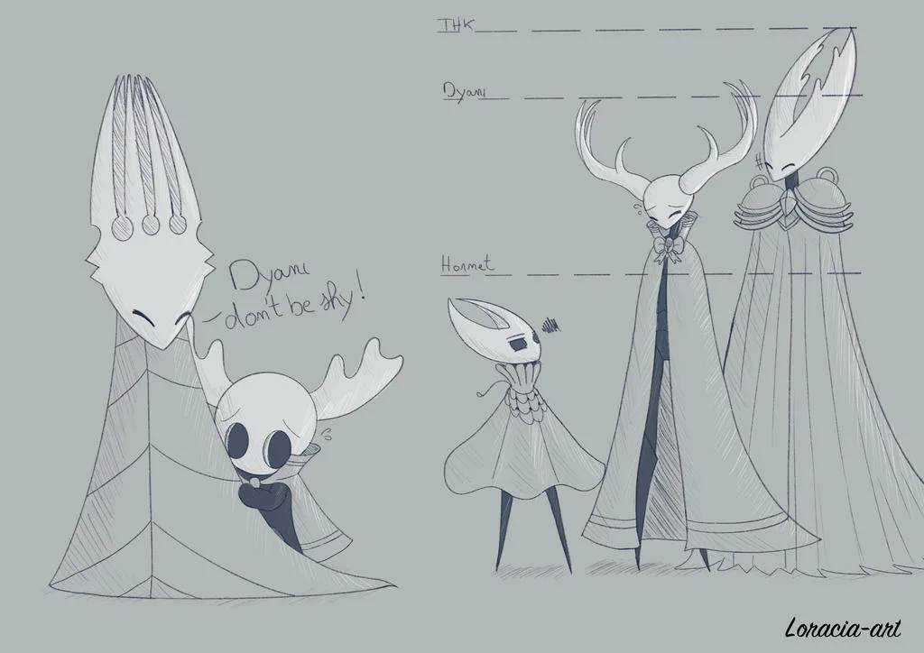 Как нарисовать hollow knight