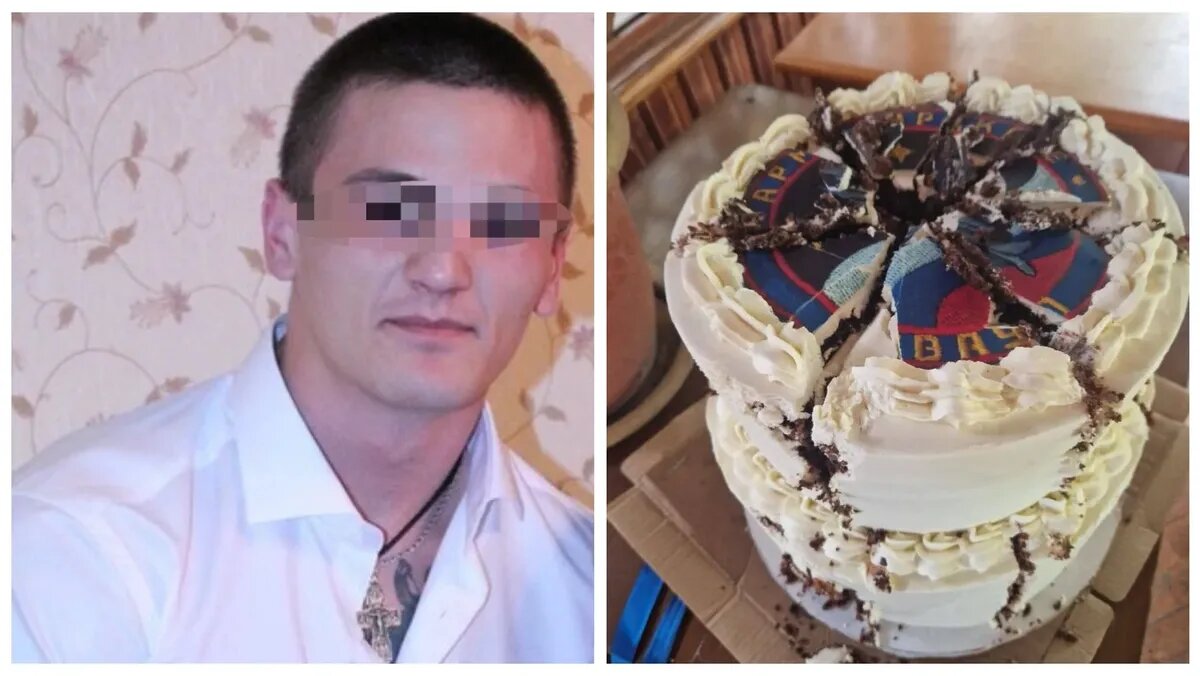 «Доставщик» торта Егор Семенов. Фото: vk.com/t.me