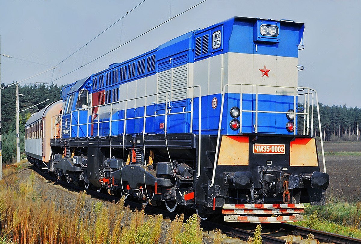 ЧМЭ5-0002, Чехословакия, Среднечешский край, Железнодорожное испытательное кольцо Велим, 1985. Фото из архива — ČKD Praha
