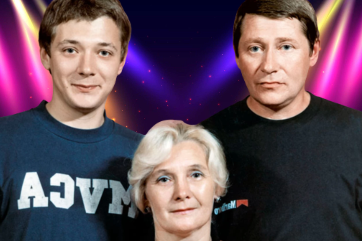 Ян Цапник с родителями