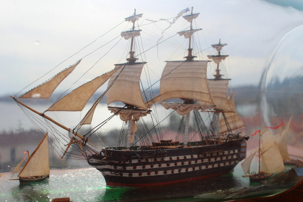 Выставка «Корабли в бутылках» // Фото со страницы ВКонтакте феодосийского музея рыбы и рыболовства