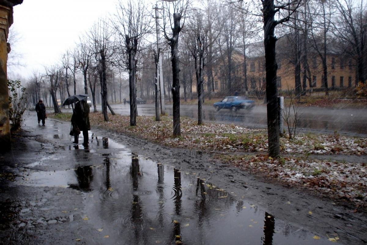 поздняя осень в москве