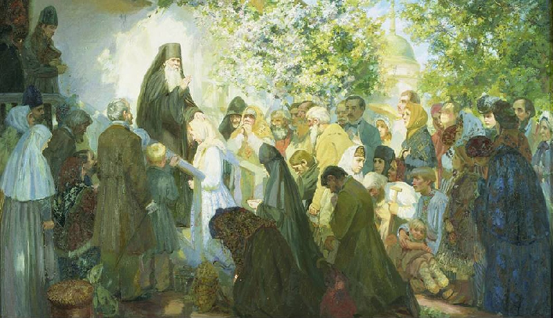 С. Ивлева. Преподобный Амвросий Оптинский. 2002 г. Изображение с сайта Православие.ру. 