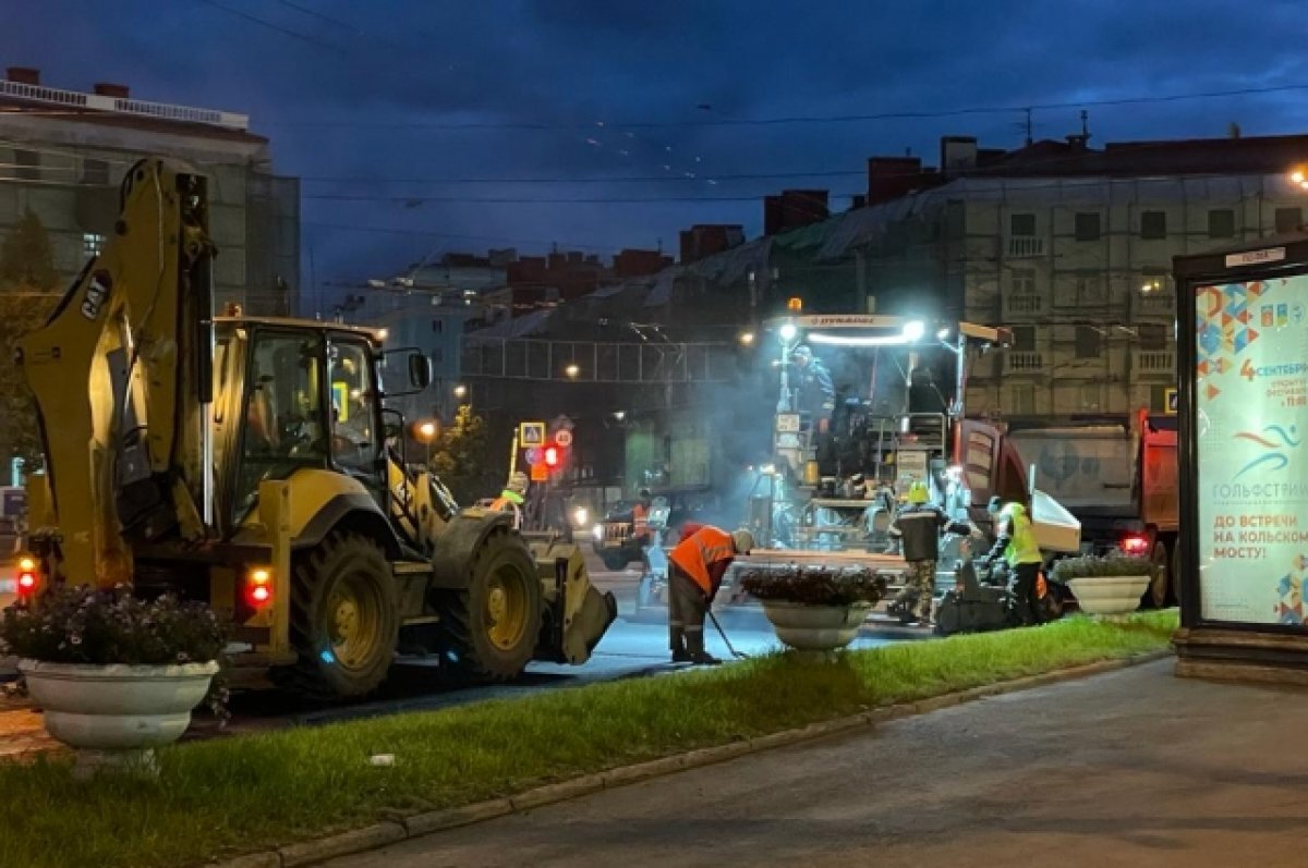    В Мурманске обновили дороги к медицинским и спортивным учреждениям