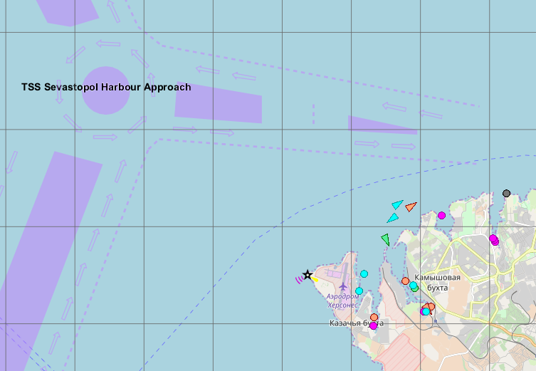 Морская карта osm