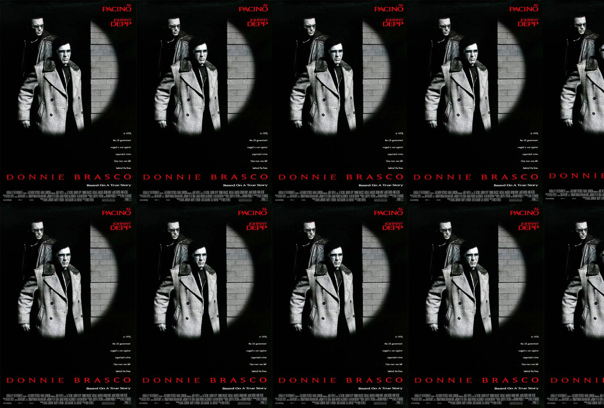 Постер к фильму «Донни Браско» (1997 г.), режиссер Майк Ньюэлл