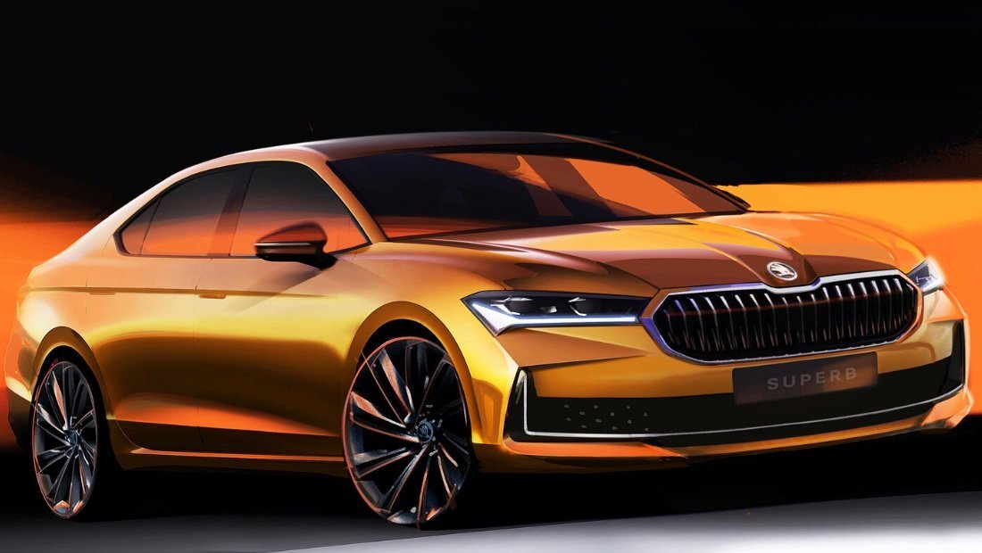     Тизер новой Skoda Superb