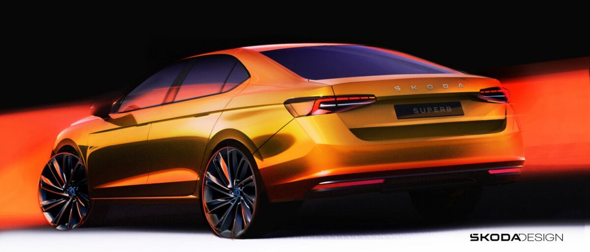    Тизер новой Skoda Superb