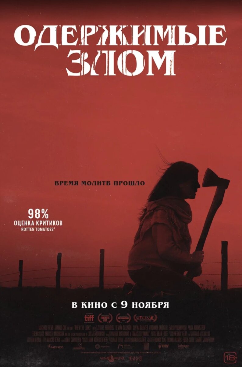 Официальный постер фильма «Одержимые злом».