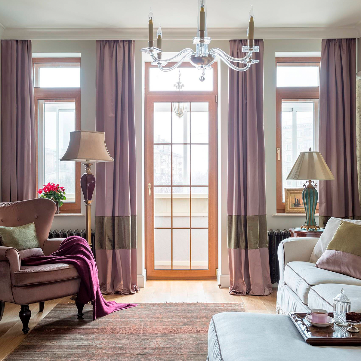 Шторы в нише могут выглядеть незавершенными