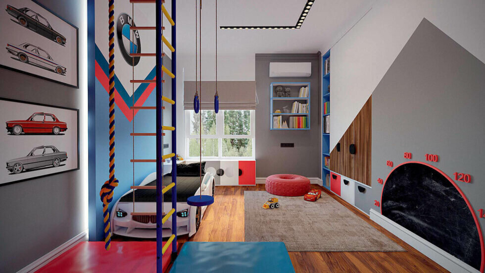 Тематический декор для юного автолюбителя